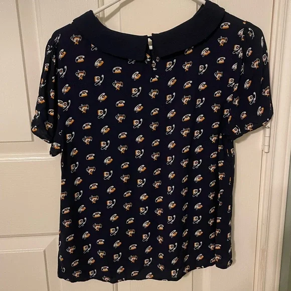 Boden Navy Blue Blouse - Picture 2 of 3